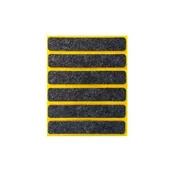 Zawiasy, okucia i inne akcesoria - Podkładka filcowa samoprzylepna czarna 16 x 92 6 sztuk ANDPOL - miniaturka - grafika 1