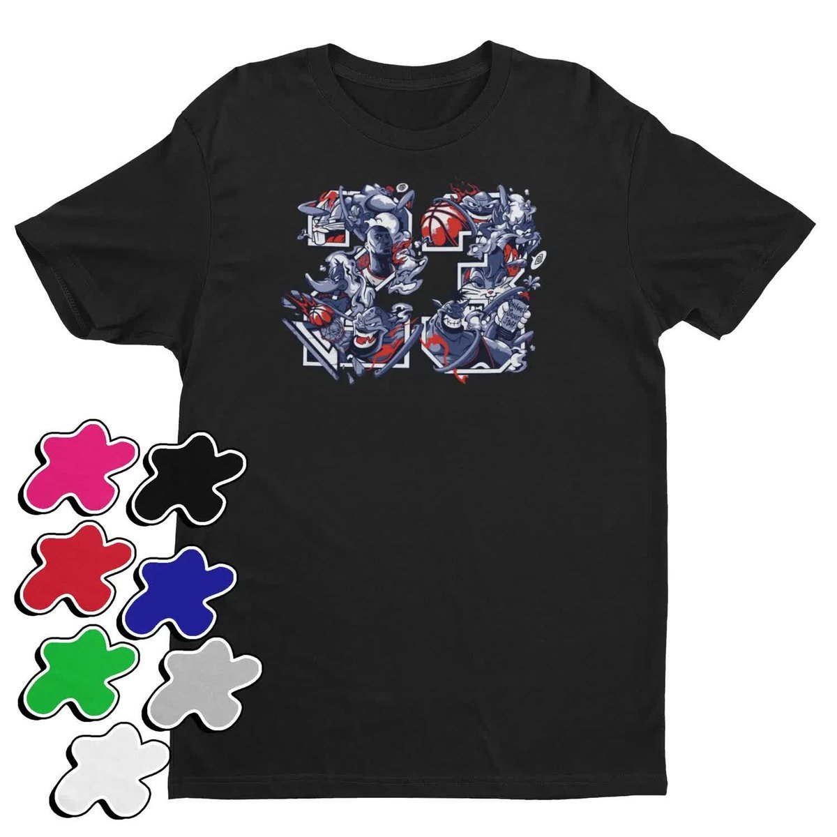 Koszulka T-Shirt Dziecięca Z Nadrukiem Chicago Bulls Koszykarz Nba -L 146-1