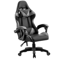 Fotele gamingowe - Fotel biurowy obrotowy OC-810 | Czarny, szary - miniaturka - grafika 1