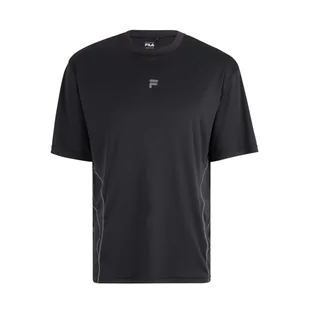 Męska Koszulka z krótkim rękawem FILA RONCHIN OVERSIZED FAM0281-80010 – Czarny - Koszulki męskie - miniaturka - grafika 1