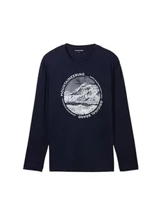 TOM TAILOR Koszulka męska z długim rękawem, 10668 - Sky Captain Blue, M - Koszulki męskie - miniaturka - grafika 1
