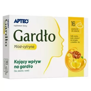 Synoptis PHARMA SP Z O.O APTEO GARDŁO Miód-cytryna 16 past 3411551 - Przeziębienie i grypa - miniaturka - grafika 1