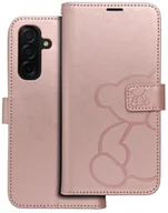 Etui i futerały do telefonów - Kabura MEZZO Book do SAMSUNG A26 5G teddy bear złoty róż - miniaturka - grafika 1