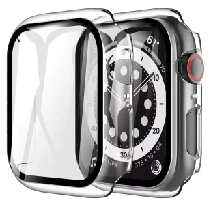Obudowa ochronna z szkłem Alogy Protector Case 2w1 nakładka etui do Apple Watch 10 46mm Przezroczysta - Akcesoria do smartwatchy - miniaturka - grafika 1