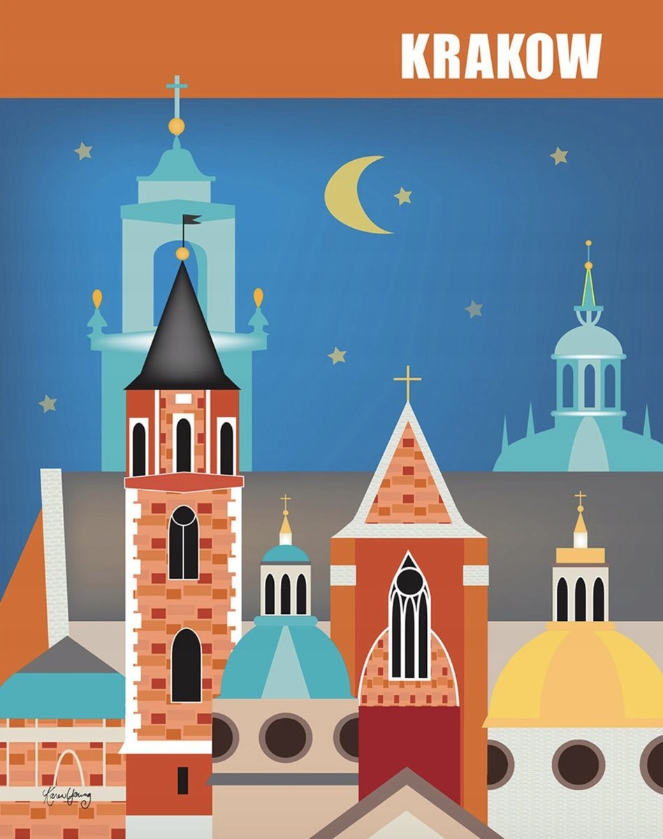 PUZZLE Kraków Polska + IMIĘ Pudełko 120 el.