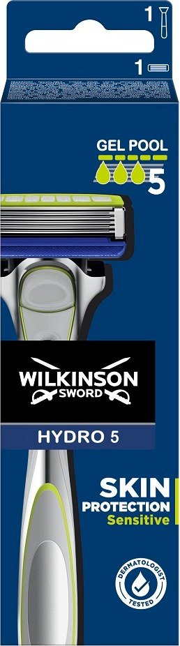 Wilkinson maszynka do golenia Hydro 5 Skin Protection Sensitive + 1 wymienna głowica