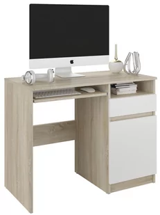 Biurko Prostokątny Mobene Modern 96 X 50 X 76 Cm Dąb Sonoma Mix - Biurka Biurko Prostokątny Mobene Modern 96 X 50 X 76 Cm Dąb Sonoma Mix - Biurka - miniaturka - grafika 1