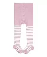 Rajstopy - FALKE Uniseks - niemowlęta Rajstopy Stripe B TI Zrównoważona Bawełna grube z wzorem 1 Para, Różowy (Thulit 8663), 74-80 (6-12 miesiące) - miniaturka - grafika 1