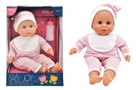 Zabawki kreatywne - DollsWorld lalka baby Joy 38cm ubr.w paski 78310 - miniaturka - grafika 1