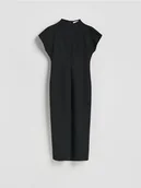 Sukienki - Reserved - Sukienka z wiskozą - czarny - miniaturka - grafika 1