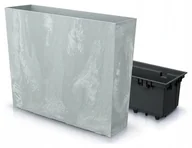 Donice - Prosperplast Skrzynka balkonowa stojąca Urbi 39,5x18x49,8 cm betonowa szara - miniaturka - grafika 1