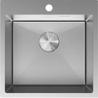 Zlewozmywaki - Mexen Solix zlewozmywak stalowy 1-komorowy 500 x 500 mm, inox - 6407501000-01 - miniaturka - grafika 1