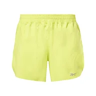 Spodenki damskie - Reebok Damskie szorty do biegania, kwasowo-żółte, L, Kwas żółty/kwasowo-żółty, L - miniaturka - grafika 1