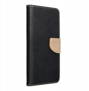 Kabura FANCY Book do SAMSUNG A36 czarno złoty - Etui i futerały do telefonów - miniaturka - grafika 1