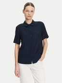 Koszule damskie - Tommy Hilfiger Koszula WW0WW44683 Granatowy Relaxed Fit - miniaturka - grafika 1