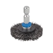 Materiały ścierne - WOLFCRAFT Szczotka tarczowa STALOWA 38 mm 2709000 - miniaturka - grafika 1