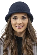 Czapki damskie - Vivisence 7044 Granatowy Uni Nakrycie Głowy Kapelusz - miniaturka - grafika 1