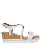 Sandały damskie - Clara Barson Sandały GYDA WS216-02 Srebrny - miniaturka - grafika 1