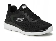 Buty sportowe damskie - Skechers Buty Damskie Sportowe Bountifu Quick Path czarne lekkie 39 Eu - miniaturka - grafika 1