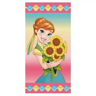 Duży Ręcznik Plażowy Kąpielowy Frozen Anna Licencj - Okrycia kąpielowe dla dzieci - miniaturka - grafika 1