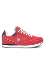 Buty dla chłopców - U.S. Polo Assn. Sneakersy NOBIK001C Czerwony - miniaturka - grafika 1
