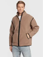 Bluzy męskie - Redefined Rebel Polar Gregory 213184 Beżowy Loose Fit - miniaturka - grafika 1