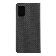 Etui i futerały do telefonów - Forcell Kabura LUNA Book Carbon do SAMSUNG Galaxy A41 czarny - miniaturka - grafika 1