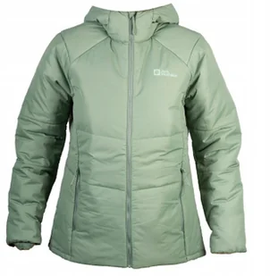 Jack Wolfskin Bergland INS Hoody W 1207221-4311 Zielone XXL - Kurtki i kamizelki sportowe damskie - miniaturka - grafika 1