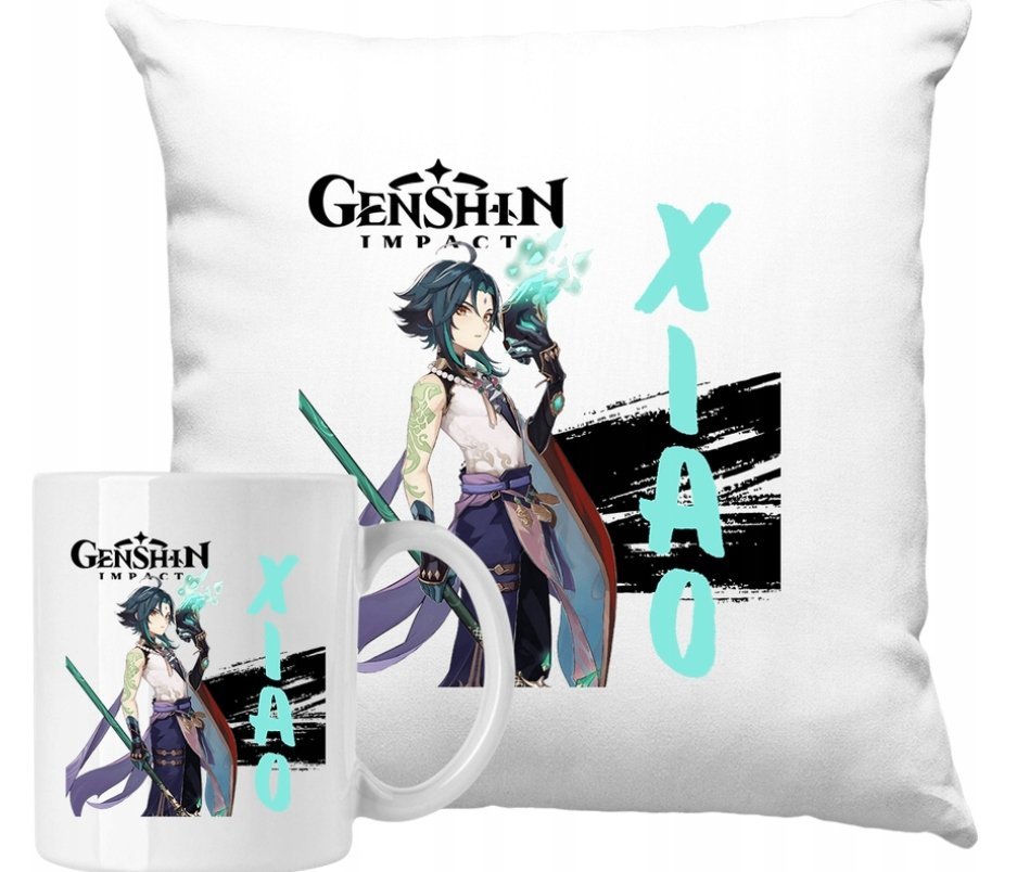 ZESTAW PODUSZKA + KUBEK Genshin Impact Pomysł Na Prezent +IMIĘ #2