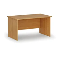 Biurka - Biurko proste PRIMO WOOD, 1400 x 800 mm, buk - miniaturka - grafika 1