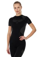 Pozostała odzież narciarska - BRUBECK, Koszulka damska, termoaktywna, Dry, czarny, rozmiar M - miniaturka - grafika 1