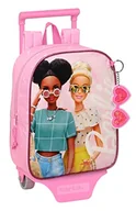 Plecaki - Safta BARBIE GIRL plecak z wózkiem, idealny dla dzieci w różnym wieku, wygodny i wszechstronny, jakość i wytrzymałość, 22x10x27 cm, różowy, Różowy, Estándar, Casual - miniaturka - grafika 1