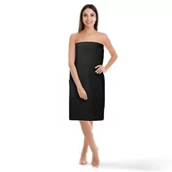 Ręczniki - Ręcznik do Sauny Damski Bawełna Pareo L/XL Czarny - miniaturka - grafika 1