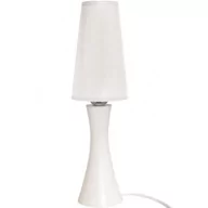Lampy stojące - Biała lampka nocna z abażurem dla dziecka - S192-Larix - miniaturka - grafika 1
