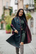 Nosidełka dla dzieci - LennyLamb Chustowy Szal LennyLamb - Deco - Maroon Moss - miniaturka - grafika 1