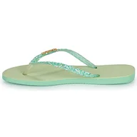 Klapki i japonki damskie - Damskie japonki Havaianas Slim Gloss, Zielony ogród, 41-42 EU - miniaturka - grafika 1