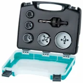 Wiertła - WOLFCRAFT 6-częściowy zestaw otwornic Electricity and Sanitary 3498000 GmbH - miniaturka - grafika 1