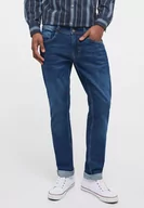 Spodnie męskie - Mustang Oregon Tapered Męskie Spodnie Jeansowe Jeansy Denim Blue 1013665 5000 783-W35 L32 - miniaturka - grafika 1