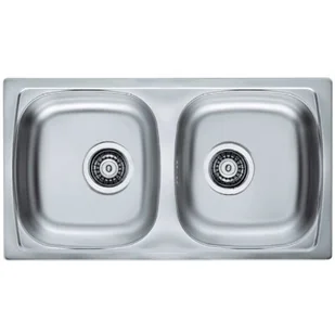 Alveus BASIC 160 stal SATYNA 1049232 - Zlewozmywaki - miniaturka - grafika 1