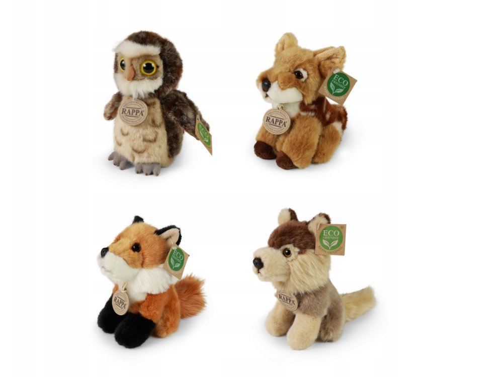 Rappa Maskotka 16 CM Pluszowy Lis Sarenka Sowa MIX WYSYŁKA LOSOWA