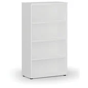 Regały biurowe - Regał biurowy PRIMO WHITE, 1434 x 800 x 420 mm, biały - miniaturka - grafika 1