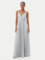 Sukienki - ARTIGLI Sukienka wieczorowa ACAB002188 Srebrny Regular Fit - miniaturka - grafika 1