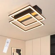 Lampy sufitowe - ZMH LED Square 36W czarna regulowana lampa RGB do sypialni salonu kuchni korytarza i pokoju dziecięcego - miniaturka - grafika 1