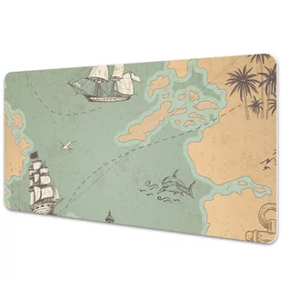 Duża podkładka na biurko Mapa skarbów 90x45 cm - Podkładki na biurko - miniaturka - grafika 1