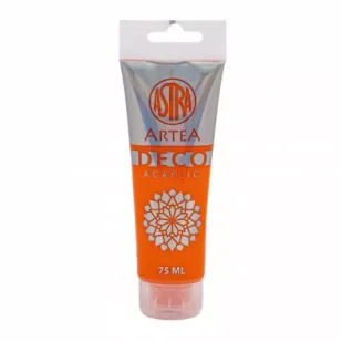 Astra Farba akrylowa Deco Artea w tubie 75ml pomarańczowa - Farby i media malarskie - miniaturka - grafika 1