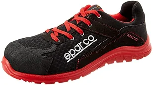 SPARCO Lekkie buty ochronne Practice S1P Jacques czarne/czerwone, rozmiar 45 - Biuro i firma OUTLET - miniaturka - grafika 1