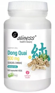Dong Quai (DZIĘGIEL CHIŃSKI) ekstrakt 1,5% 500mg ALINESS - Suplementy diety - miniaturka - grafika 1