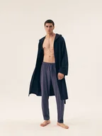 Piżamy damskie - Szlafrok męski Marine Henderson granatowy XL - miniaturka - grafika 1