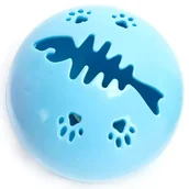 Zabawki dla kotów - Świecąca zabawka 5cm dla kota w kształcie kuli z wzorem ości rybki - miniaturka - grafika 1