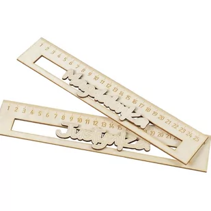 Linijka 25 cm z imieniem drewniana 3D - Linijki, ekierki Linijka 25 cm z imieniem drewniana 3D - Linijki, ekierki - miniaturka - grafika 1